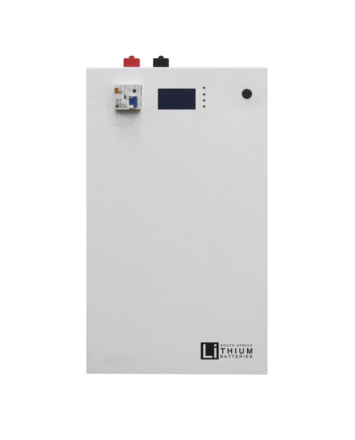 LBSA 51.2V 104Ah 5.3KWh LIFePO4 Lithium Ion Battery (White) 1C