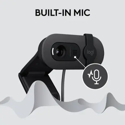 Logitech Brio 100,Full HD 1080p Webcam, Full HD-Webcam mit 1080p,Webcam Full HD 1080p
