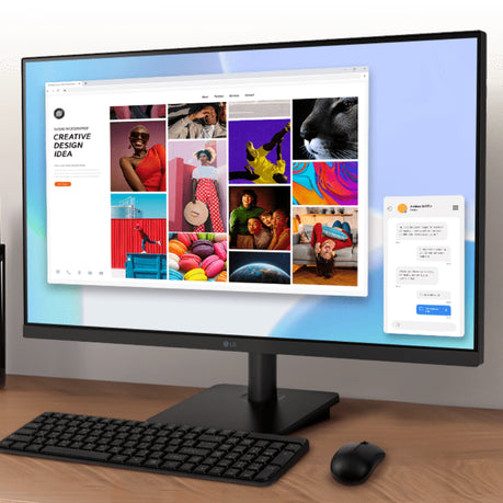 LG Essential 27 Inch Monitor FHD IPS 100Hz, 5ms, Dual HDMI Computer Monitors