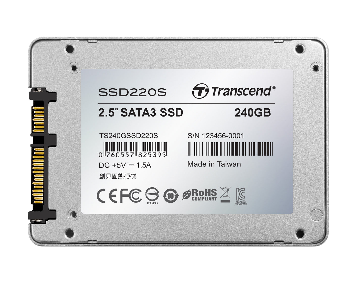 Transcend 240GB 2.5'' Sata3 SSD220 SSD Drive
