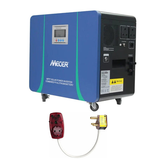 Mecer 2Kw 25.6V 100Ah Lithium Battery 820W MPPT Trolley Inverter