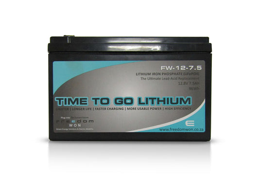 Freedom Won 7.5ah 12v Lithium Ion battery