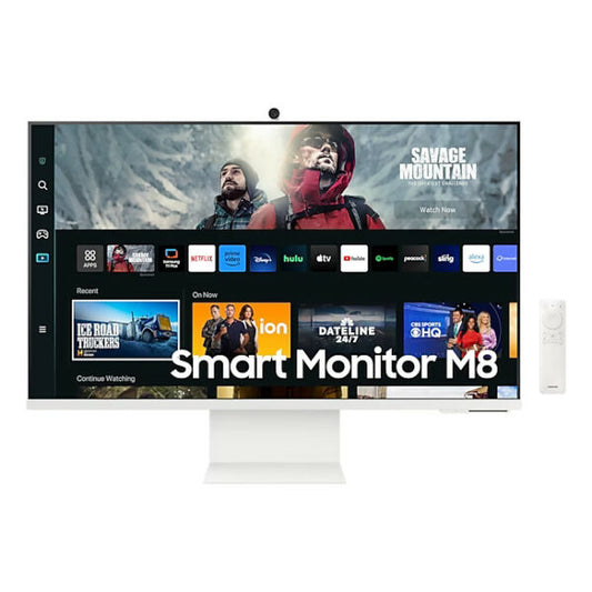 Samsung 32' 4K UHD Smart Monitor with Streaming and Slim Camera M8