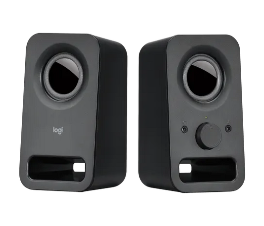 Logitech Z150 Compact Multimedia Stereo Speakers, Integrated Controls, 3W