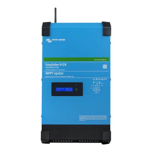 Victron EasySolar-II 24/3000/70-32 MPPT 250/70 GX  - 24V 3kVA Inverter / Charger with MPPT Solar Charge Controller and GX Device